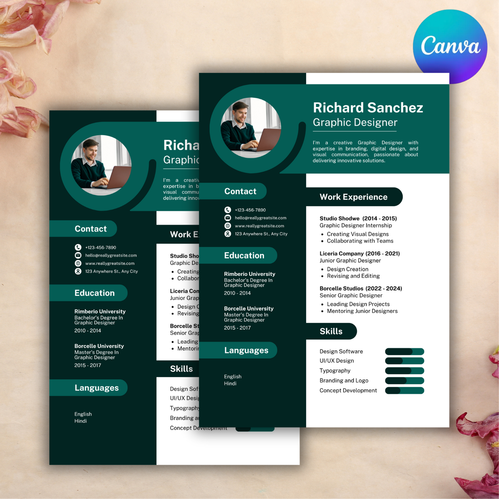Editable canva Resume Templates - Image 3