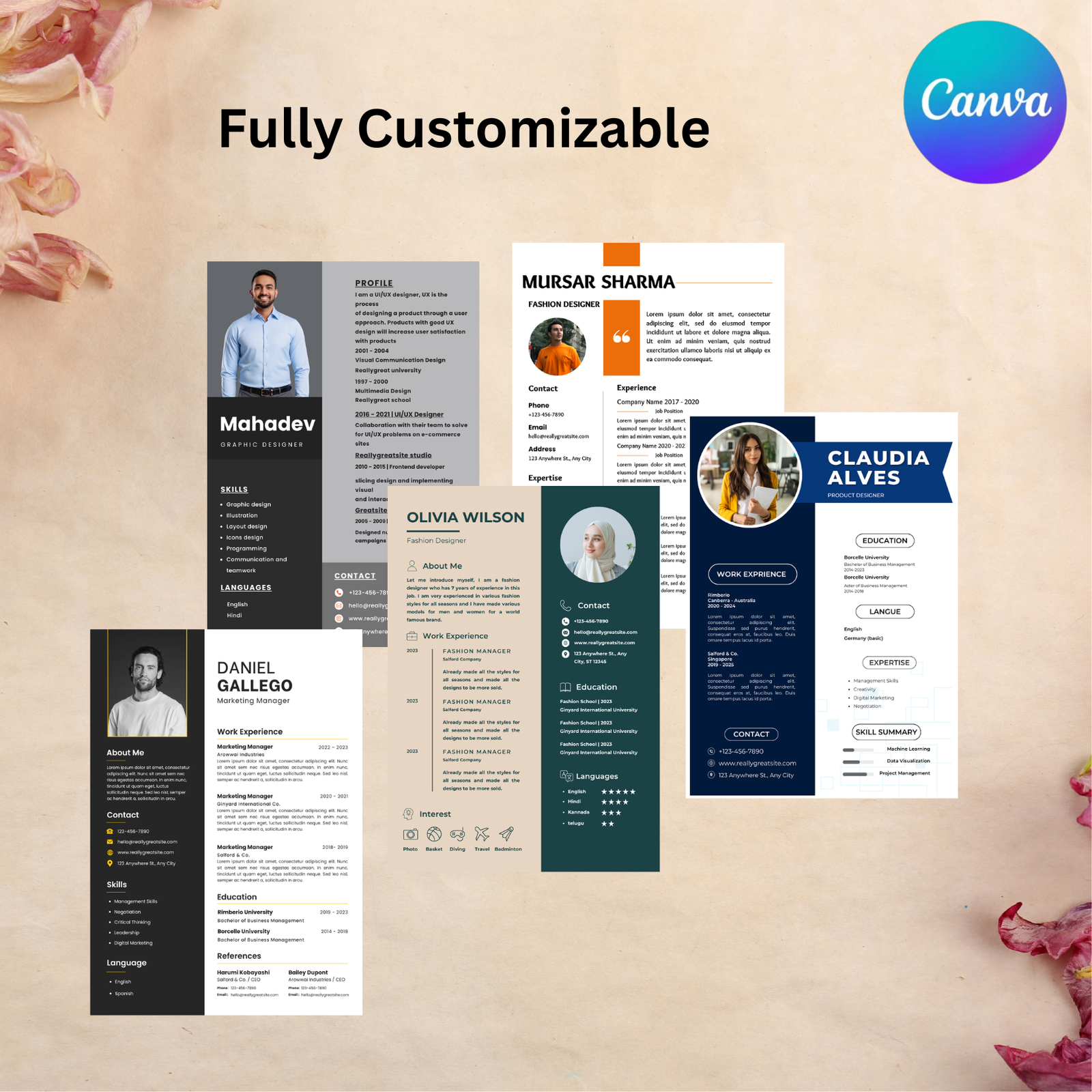 Editable canva Resume Templates - Image 2